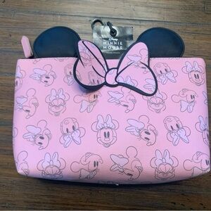 Disney Pink and Black Minnie Mouse Travel Bag